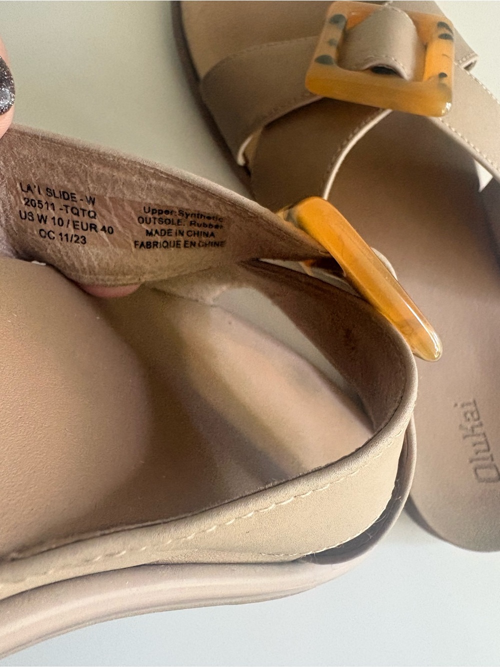 OluKai Women's La’i Slide Sandal Size 10 - Picture 7 of 10